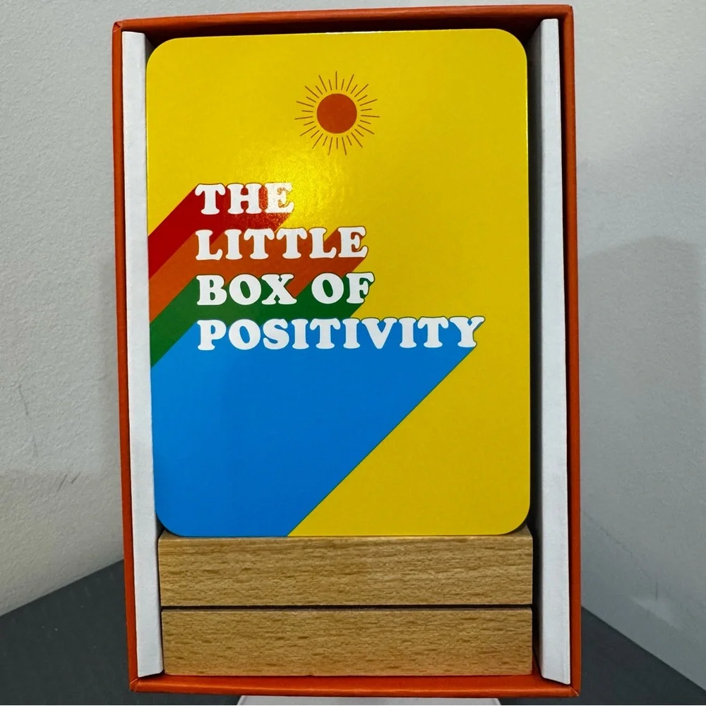 The Little Box of Positivity - Yellow and Blue Affirmation Cards
